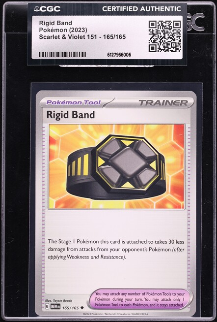 2023 Pokemon Scarlet & Violet 151 Rigid Band #165 CGC AUTH