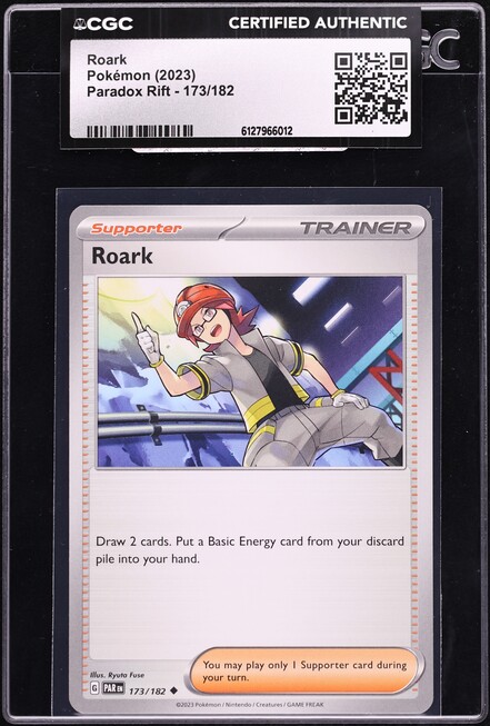 2023 Pokemon Scarlet & Violet Paradox Rift Roark #173 CGC AUTH