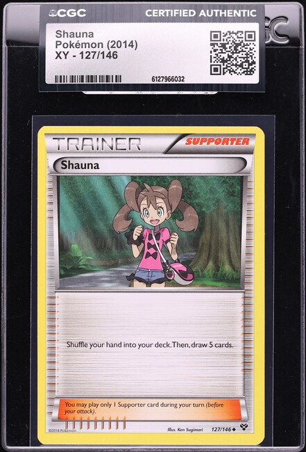 2017 Pokemon Premium Trainer XY Collection Promo Full Art Shauna #111a CGC  8.5 on Fanatics Collect