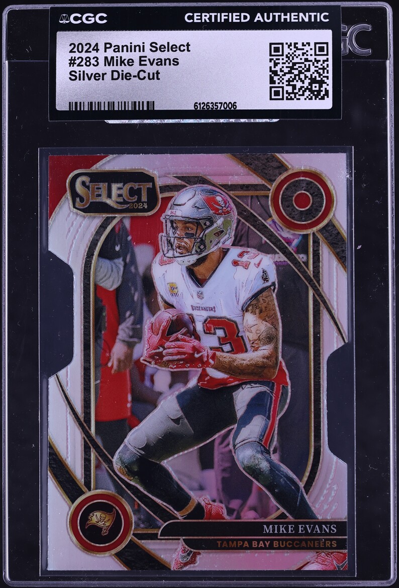 2024 Select Club Level Silver Die-Cut Mike Evans #283 CGC AUTH
