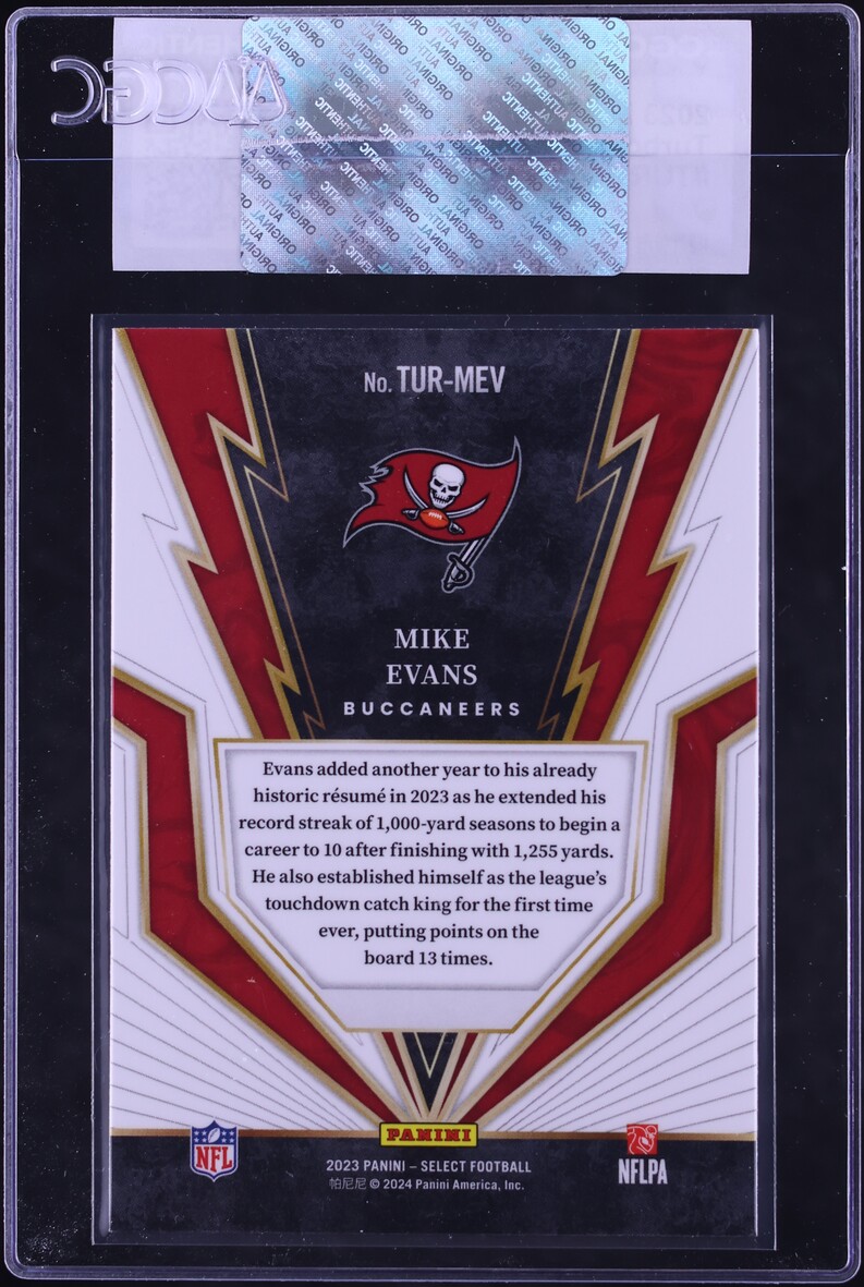 2023 Select Turbocharged Mike Evans #TUR-MEV CGC AUTH