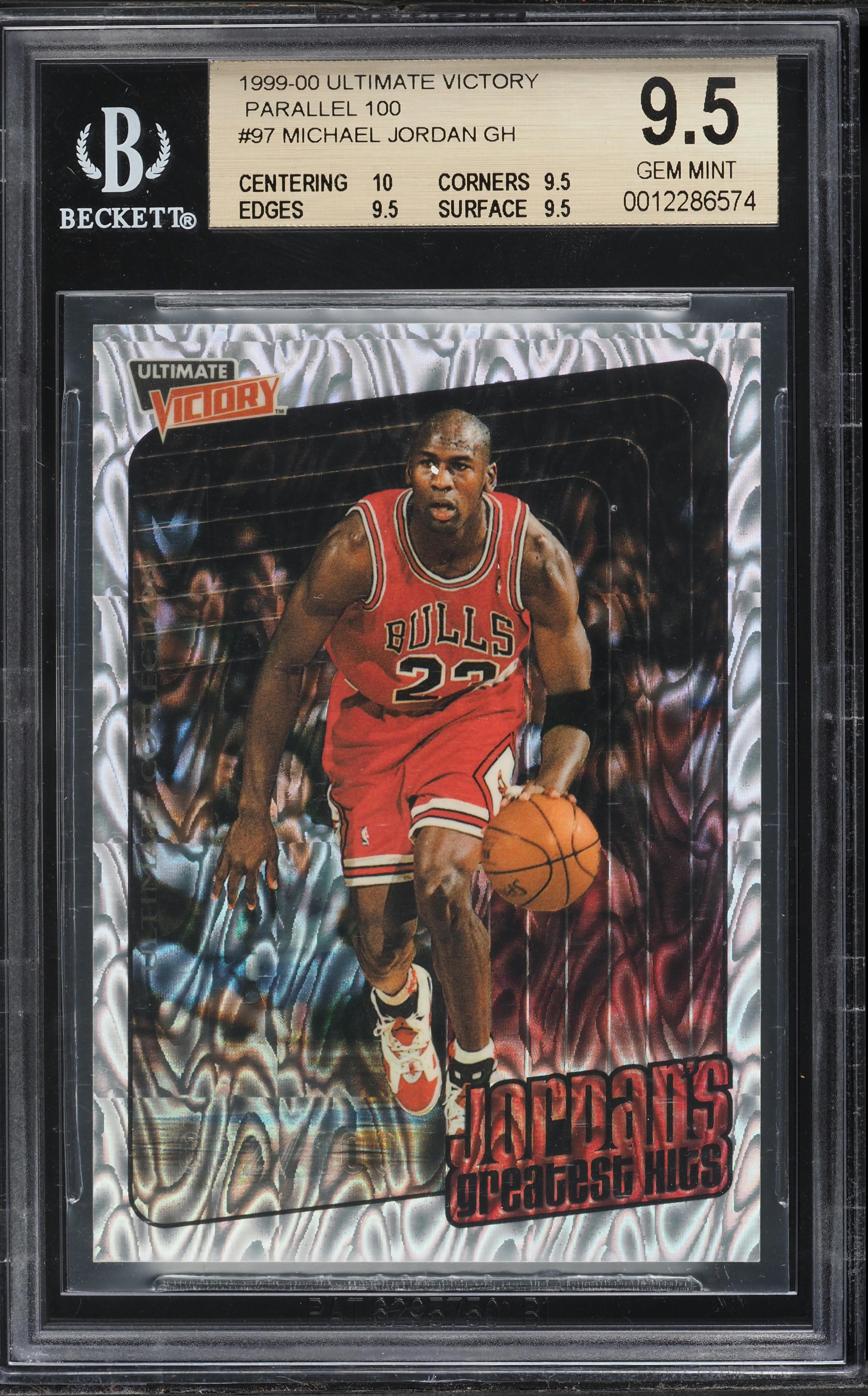 1999 Ultimate Victory Parallel Greatest Hits Michael Jordan /100