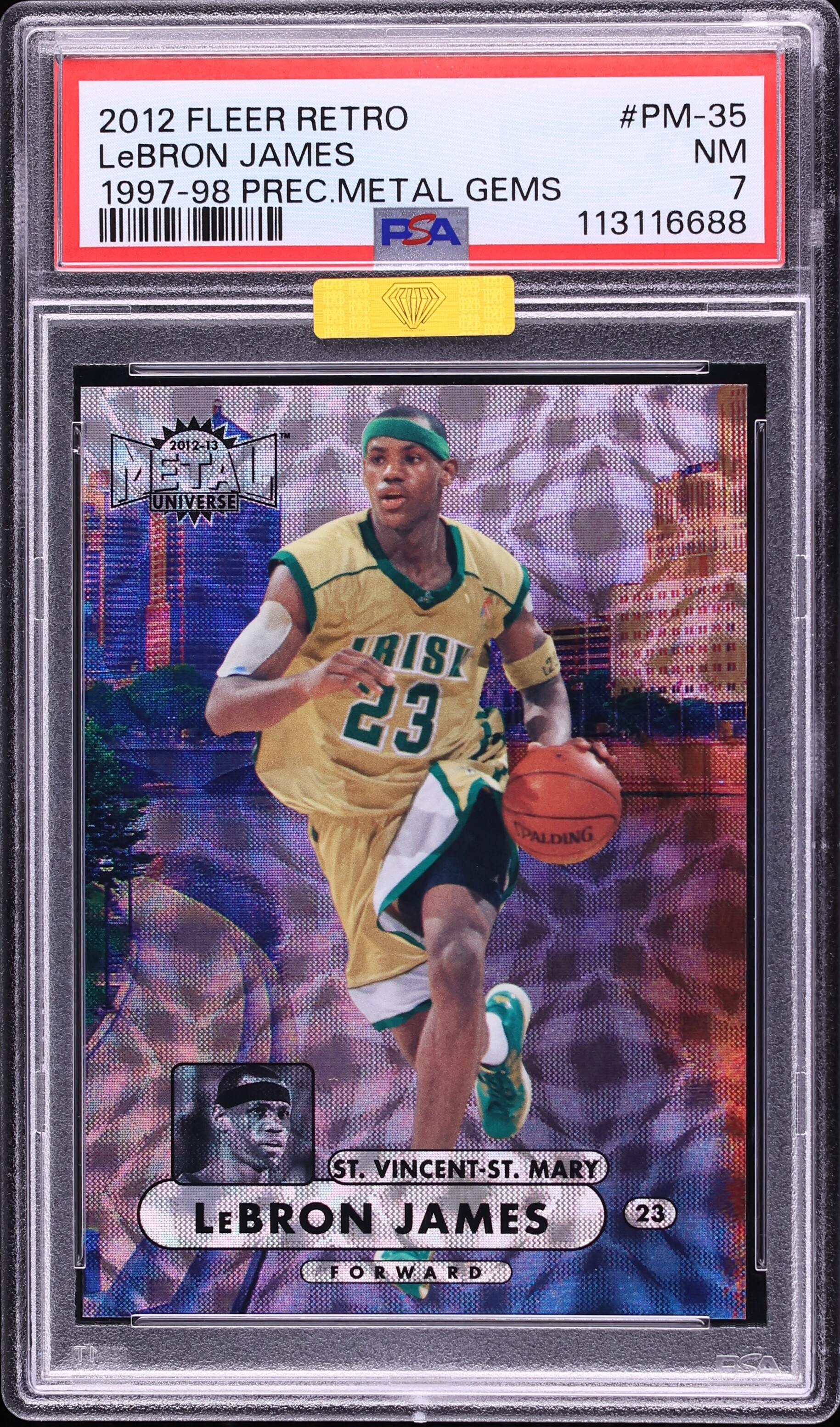 2012 Fleer Retro '97-'98 Precious Metal Gems PMG LeBron James /100