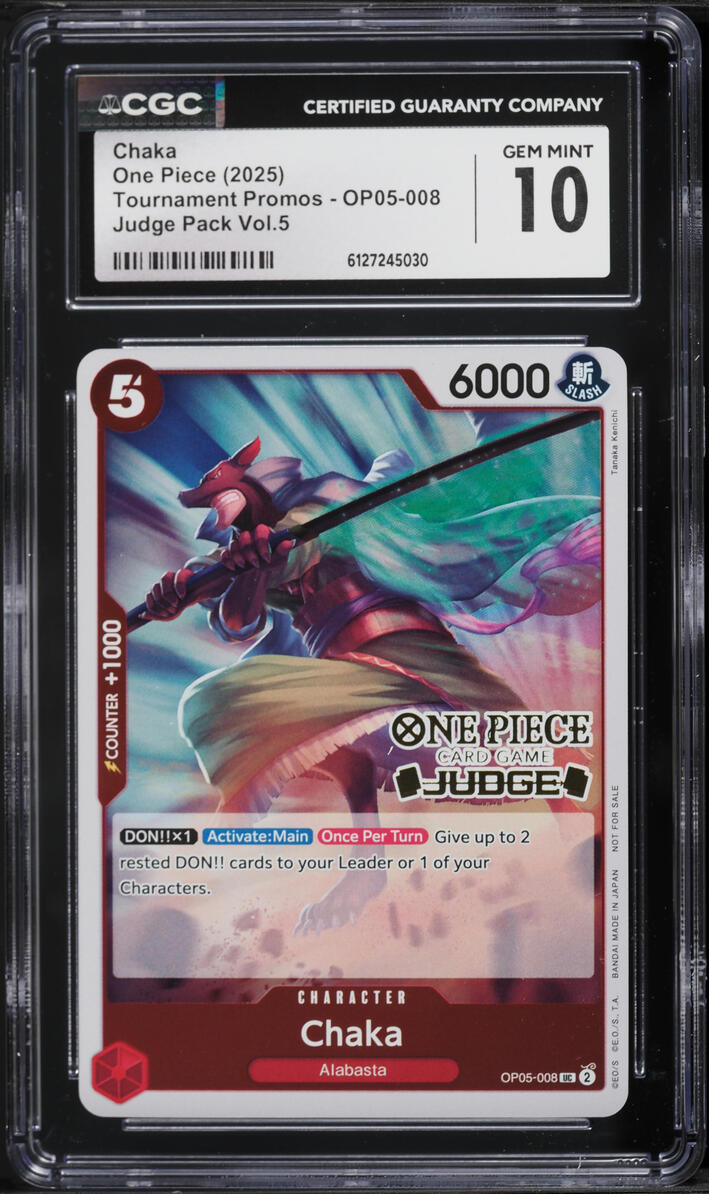 2025 One Piece Tournament Promo Judge Pack Vol 5 Chaka #OP05-008