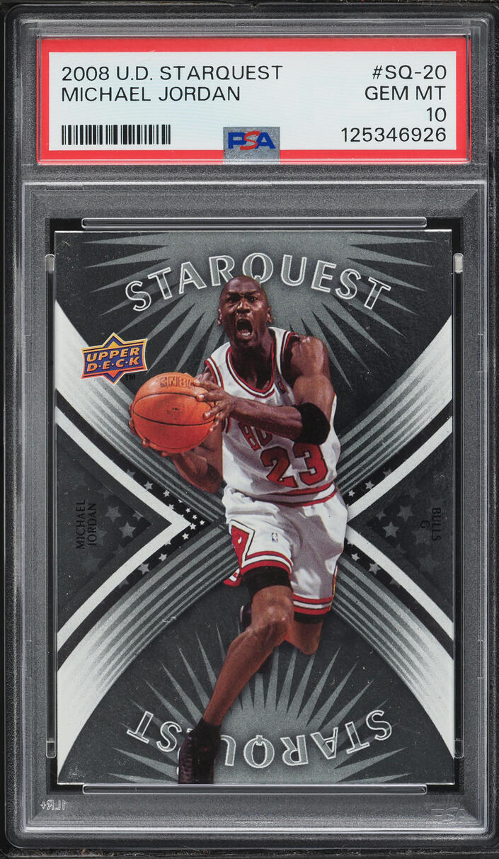 2008 Upper Deck Starquest Michael Jordan #SQ-20 PSA 10 GEM MINT