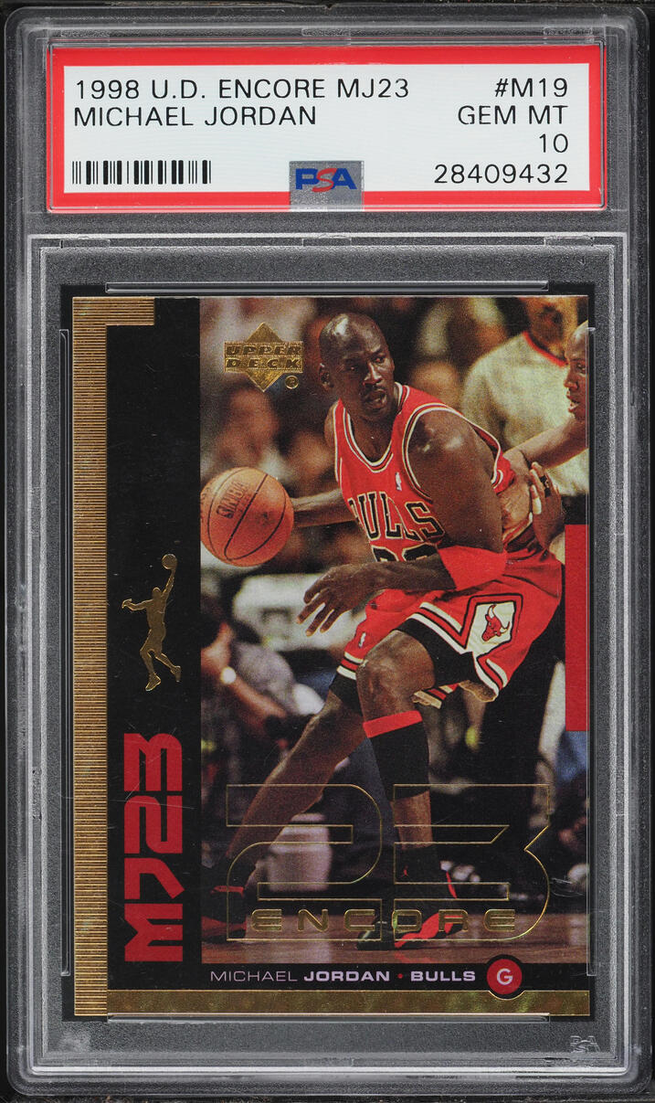 1998 Upper Deck Encore Mj23 Michael Jordan /23 #M19 PSA 10 GEM