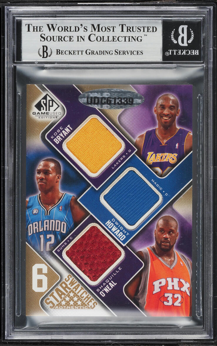 2009 Sp Six Star 65 Bryant Johnson Garnett Howard Jordan O'Neal PATCH /65 #6SAIDENO BGS 9 MINT