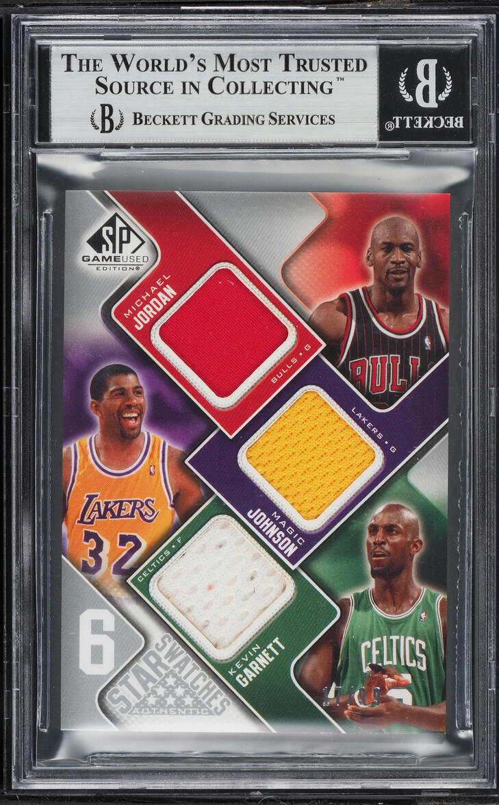2009 Sp Six Star O'Neal Garnett Johnson Bryant Howard Jordan PATCH /99 #6SAIDENO BGS 9 MINT