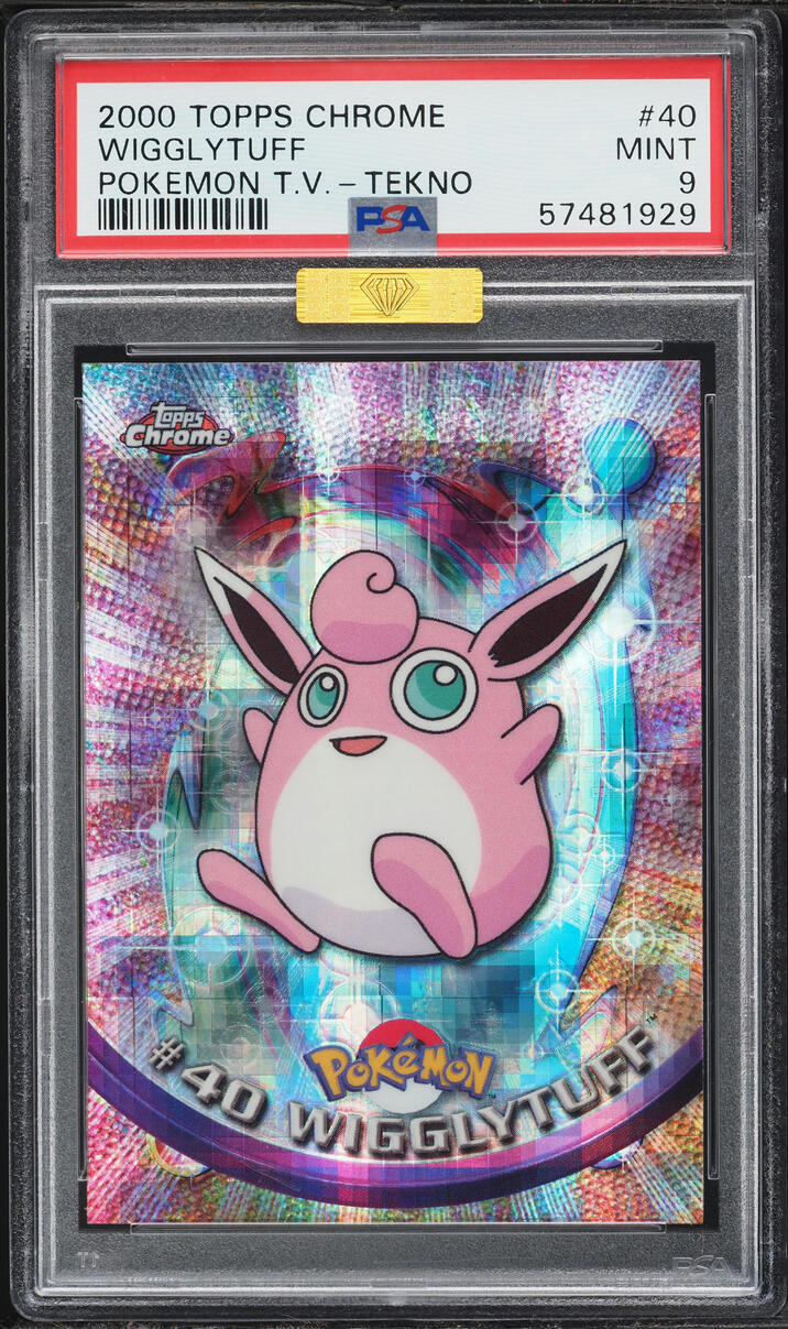 2000 Pokemon Topps Chrome Series 1 Tekno Wigglytuff #40 PSA 9 MINT