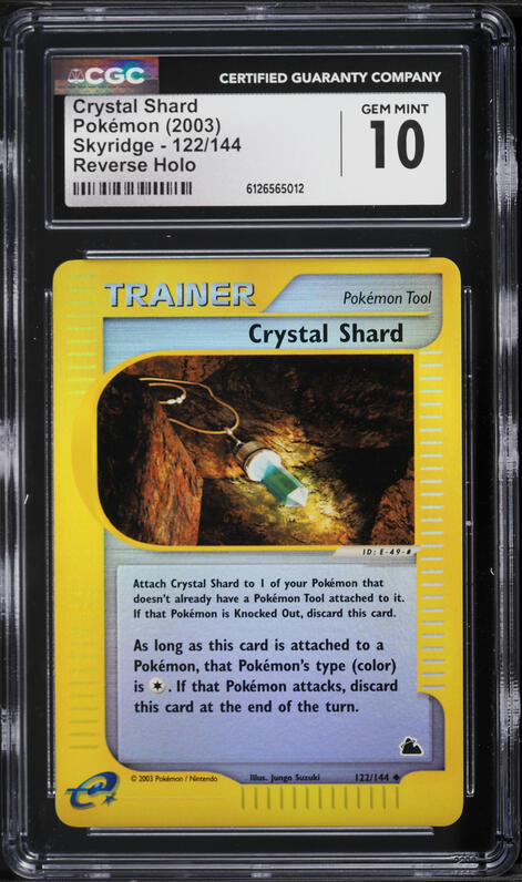 2003 Pokemon Skyridge Reverse Holo Crystal Shard #122 CGC 10 GEM MINT