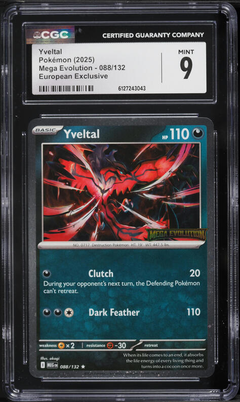 2025 Pokemon Mega Evolution GameStop Promo Yveltal #88 CGC 10 GEM MINT on  Fanatics Collect