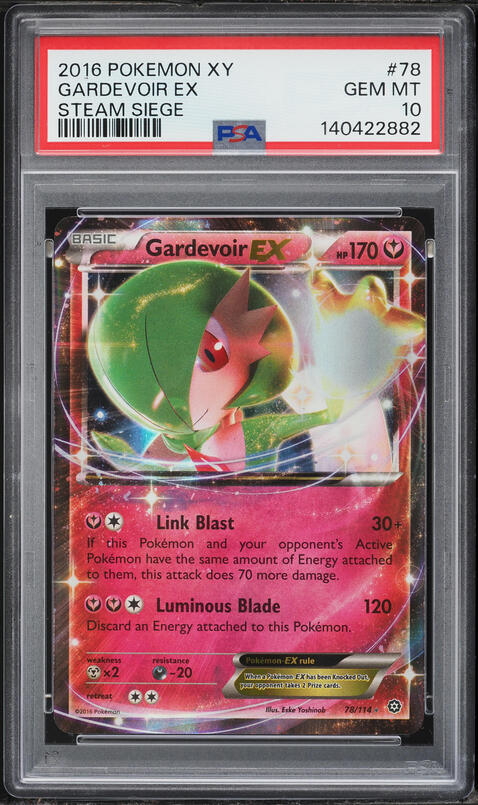 2016 Pokemon XY Steam Siege Gardevoir EX #78 PSA 10 GEM MINT