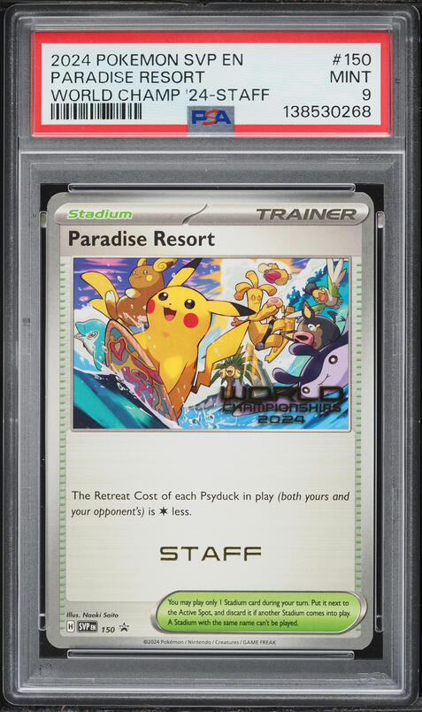 2024 pokemon world championships promo card Pikachu 2024 Pokemon World Championship Promo #190 Sealed Pack (Case N –  Yamacardo main image 1