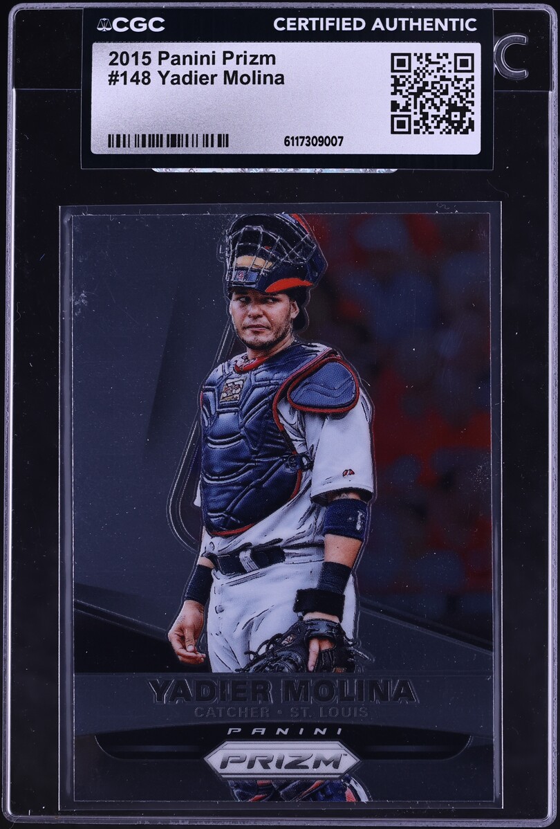2015 Panini Prizm Yadier Molina #148 CGC AUTH
