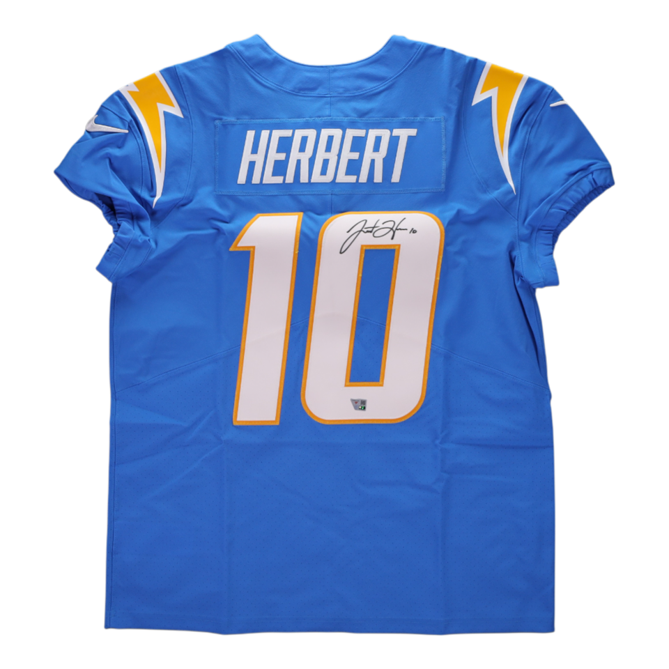 Justin Herbert Signed Autographed San Diego Chargers Jersey - Fanatics AUTH