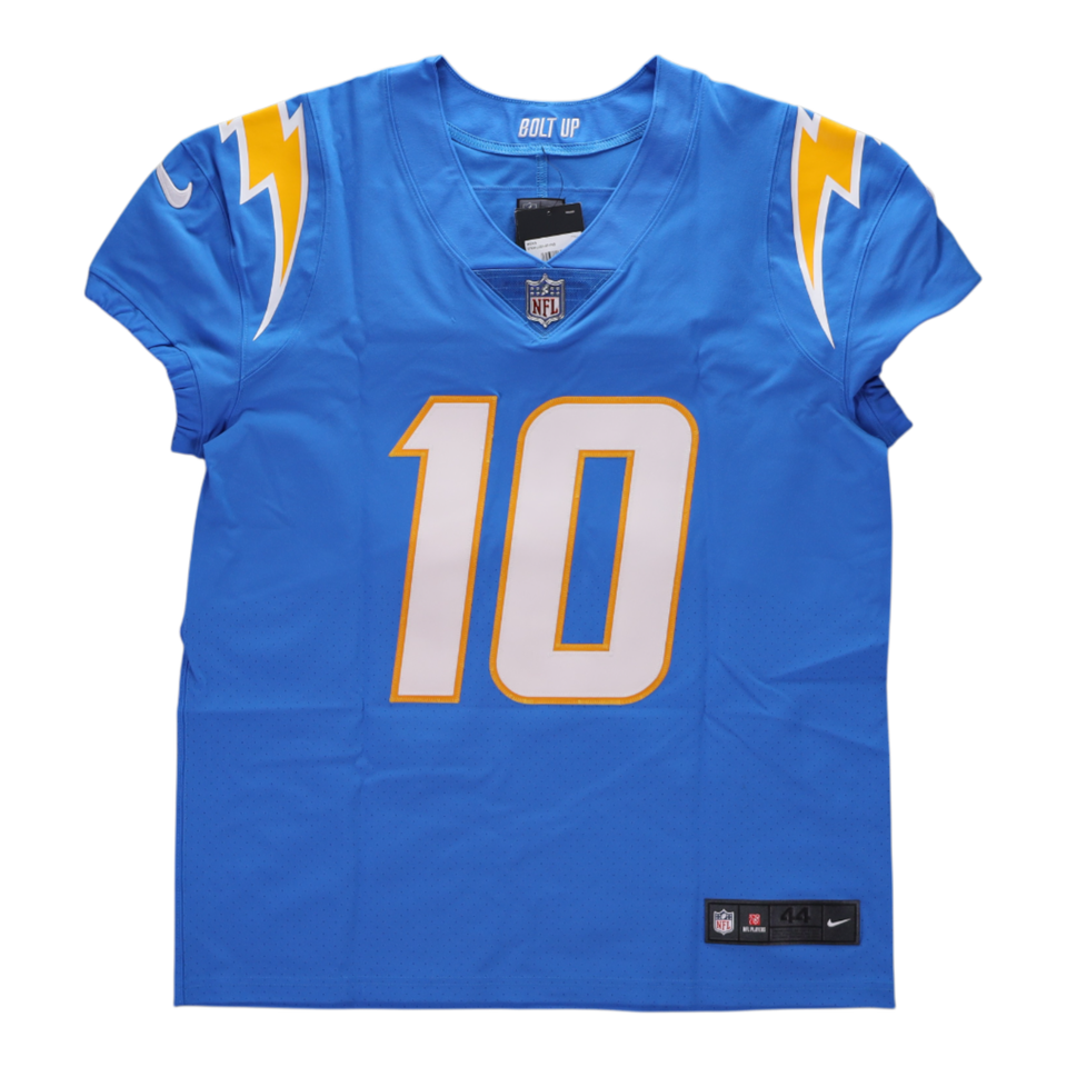 Justin Herbert Signed Autographed San Diego Chargers Jersey - Fanatics AUTH