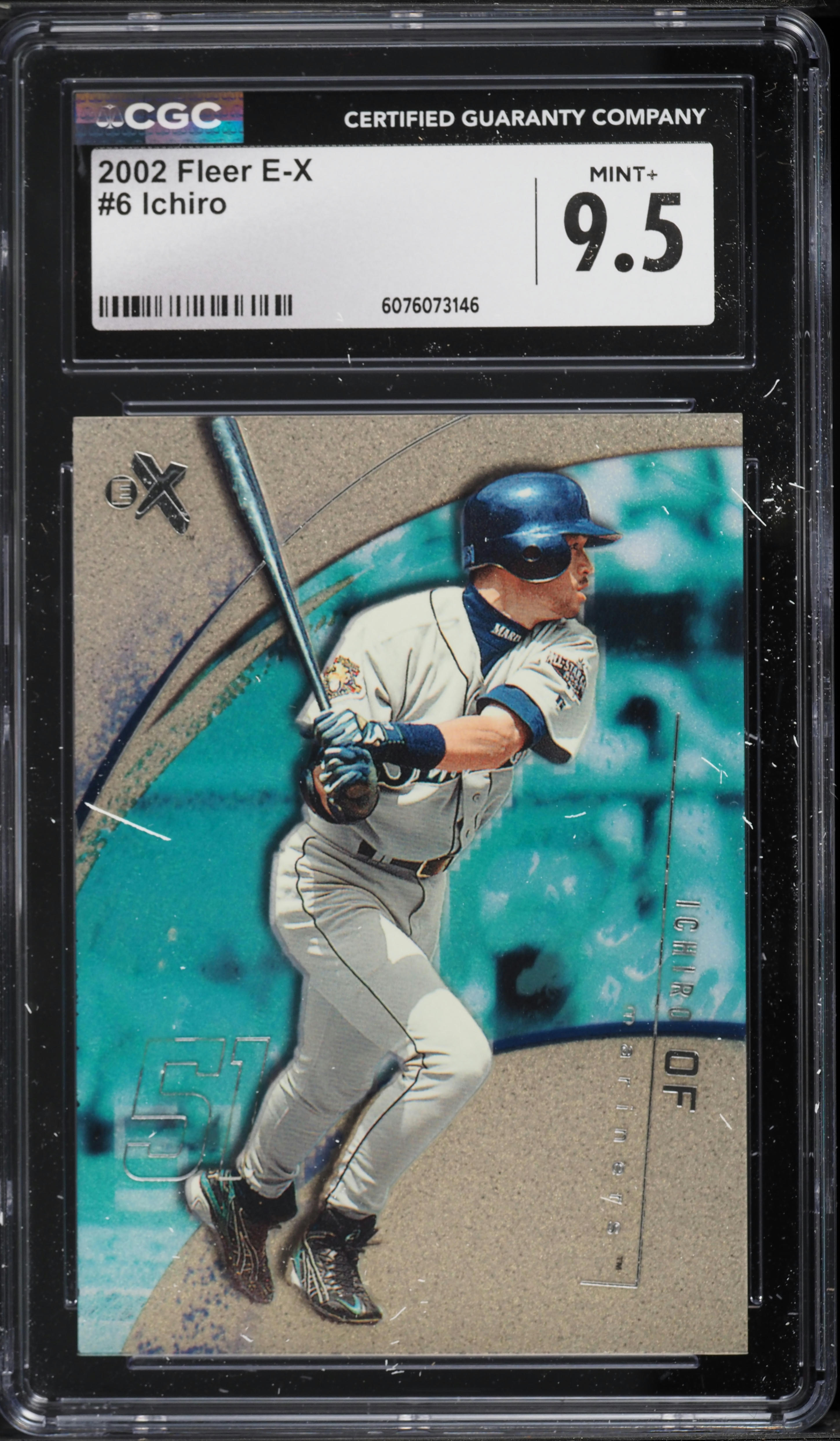 2002 Fleer E-X Ichiro #6 CGC 9.5 MINT+ on Fanatics Collect