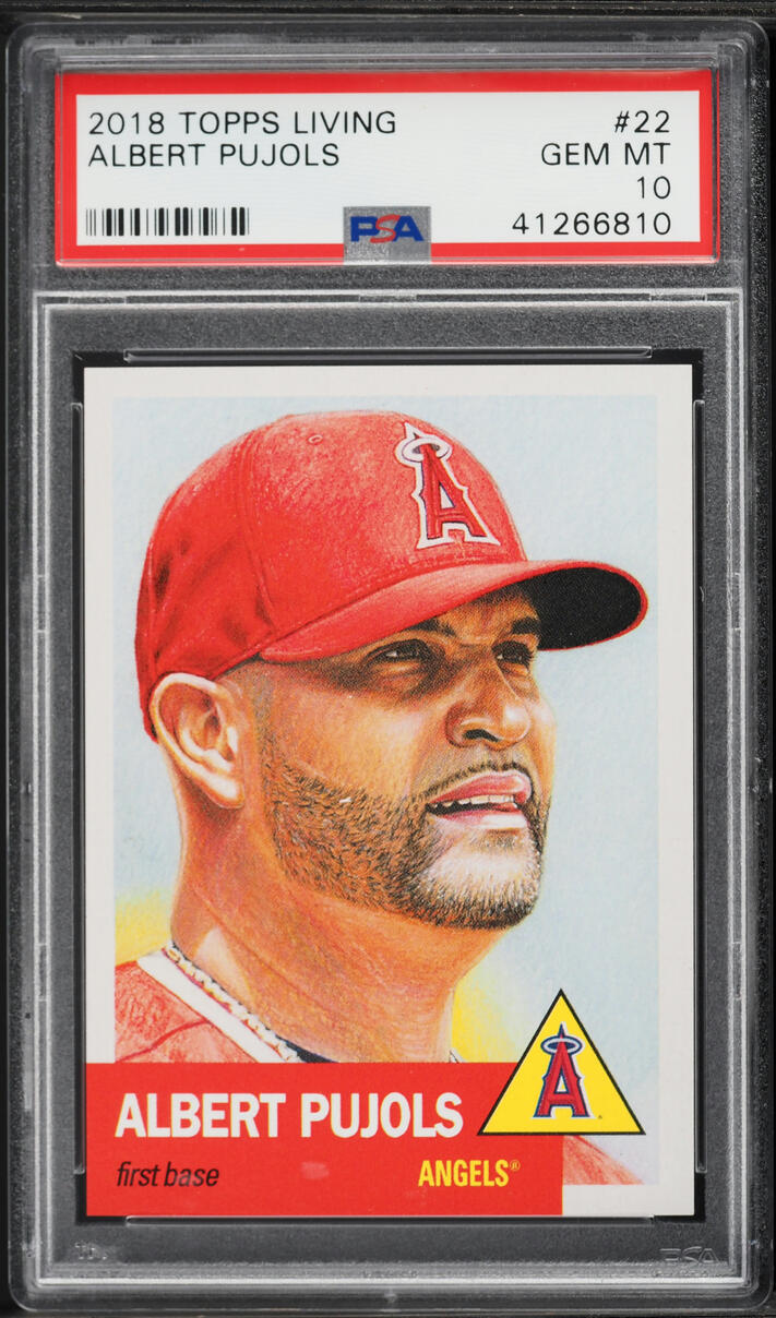 2018 Topps Living Albert Pujols #22 PSA 10 GEM MINT