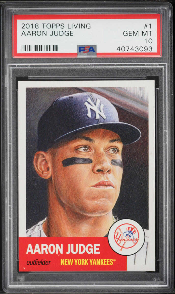 2018 Topps Living Aaron Judge #1 PSA 10 GEM MINT