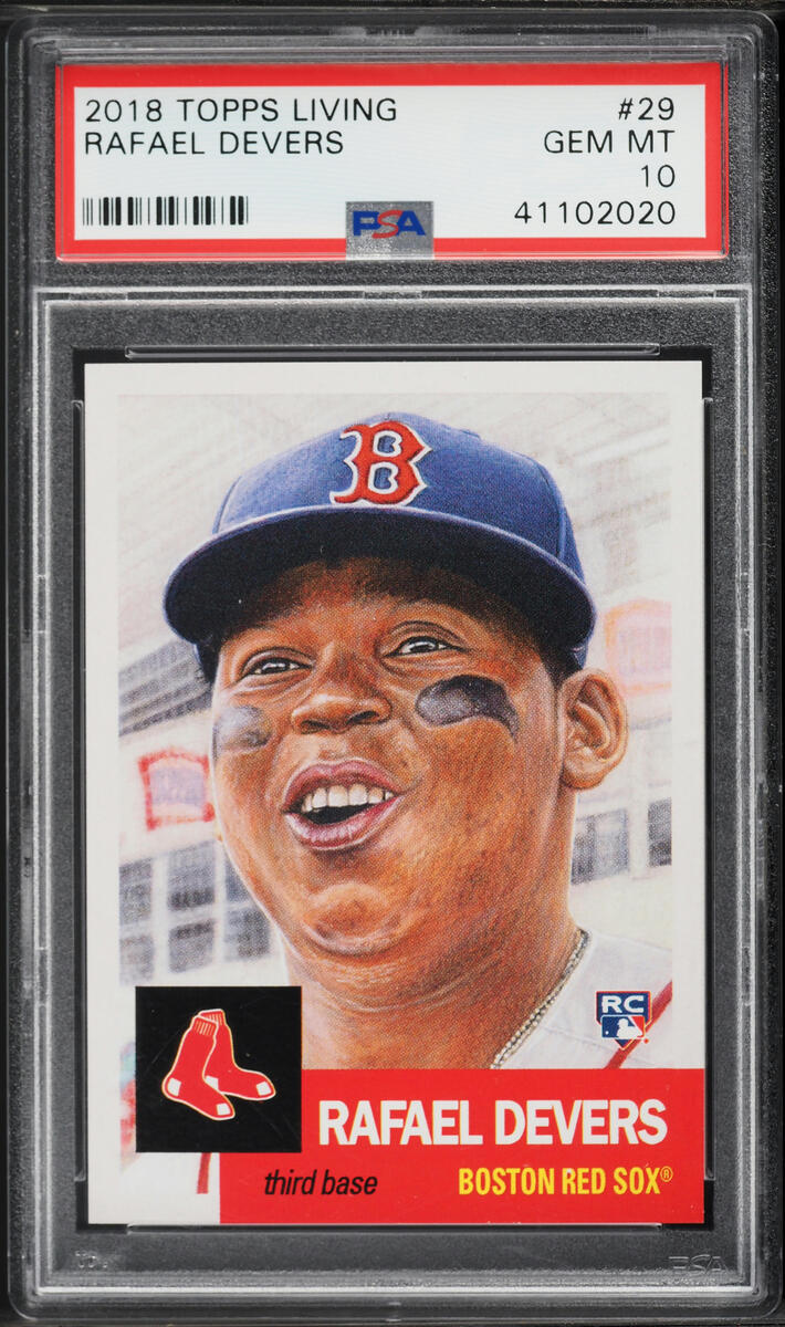 2018 Topps Living Rafael Devers ROOKIE #29 PSA 10 GEM MINT