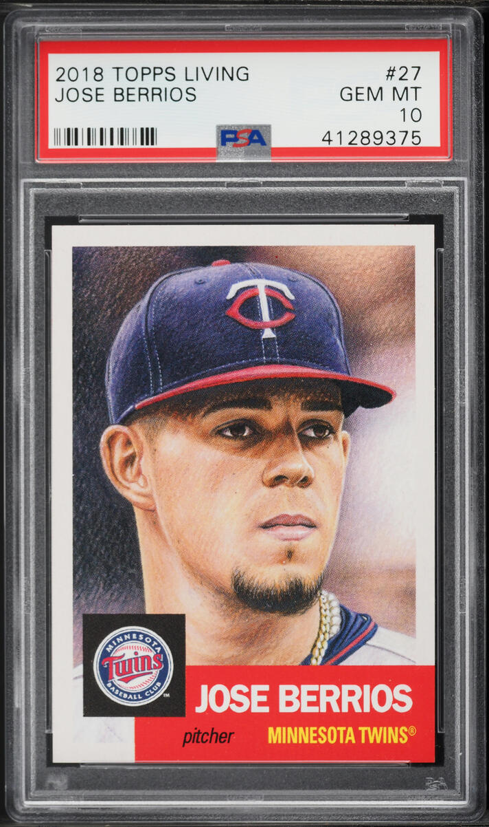 2018 Topps Living Jose Berrios #27 PSA 10 GEM MINT
