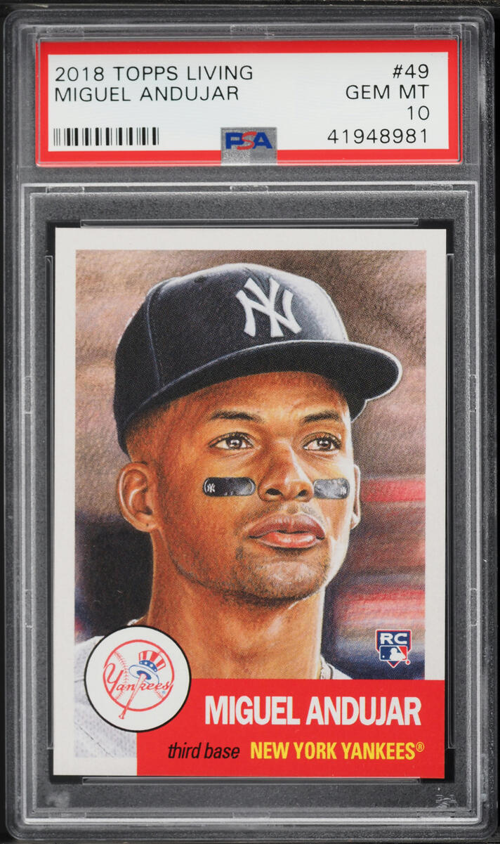 2018 Topps Living Miguel Andujar ROOKIE #49 PSA 10 GEM MINT