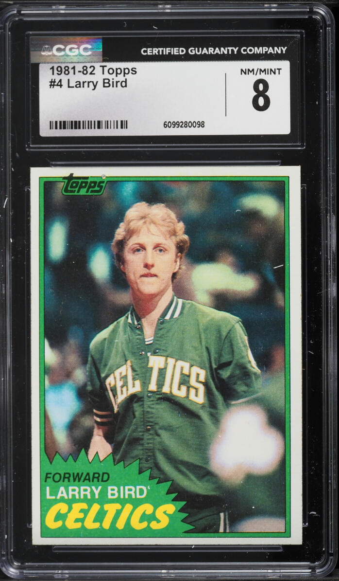 1981 Topps Basketball Larry Bird #4 CGC 8 NM-MT
