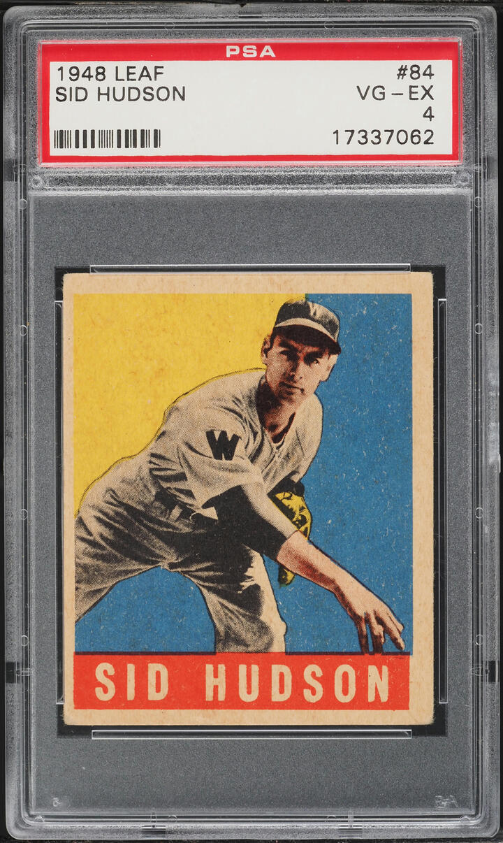 1948 Leaf Sid Hudson #84 PSA 4 VGEX