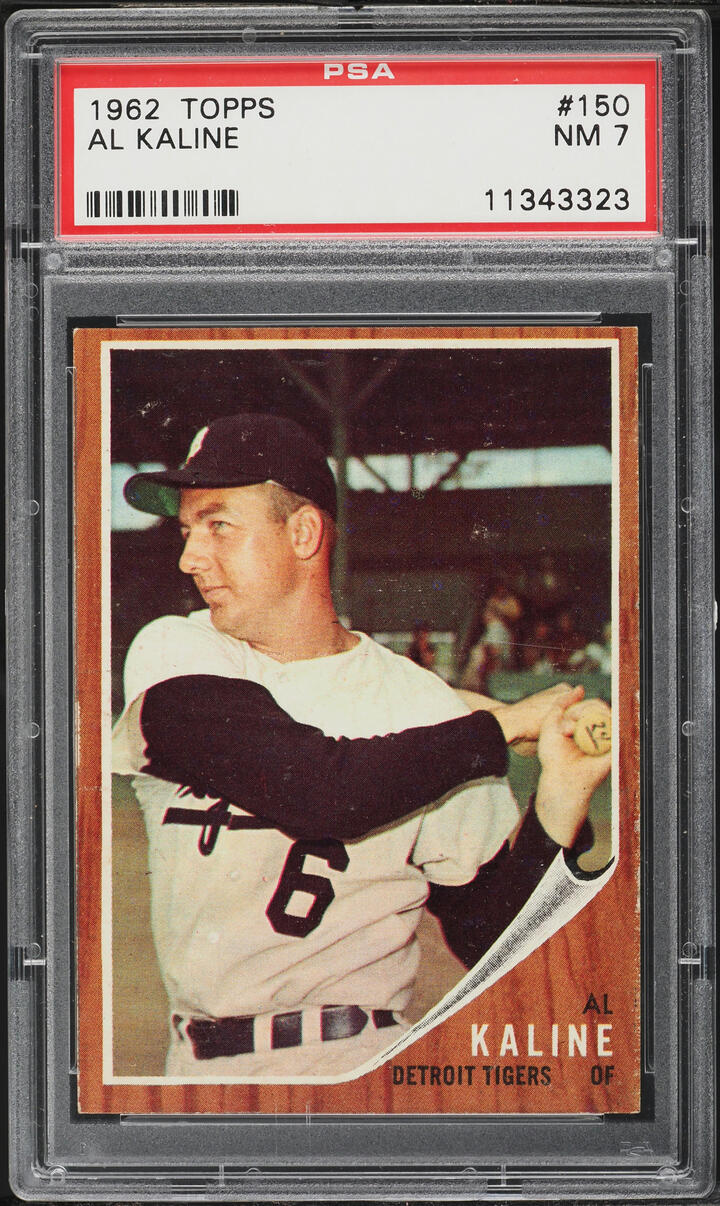 1962 Topps Al Kaline #150 PSA 7 NRMT