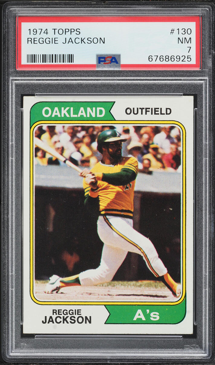 1974 Topps Reggie Jackson #130 PSA 7 NRMT
