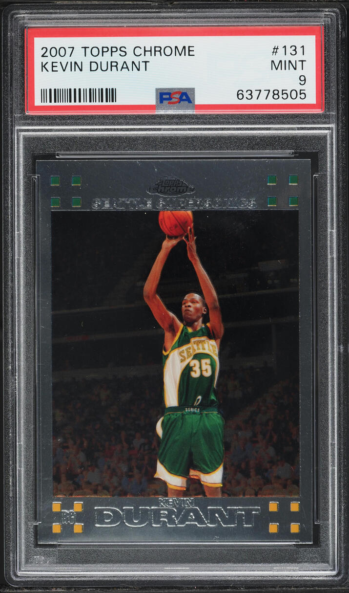 2007 Topps Chrome Kevin Durant Base #131 PSA 9 | Card Ladder