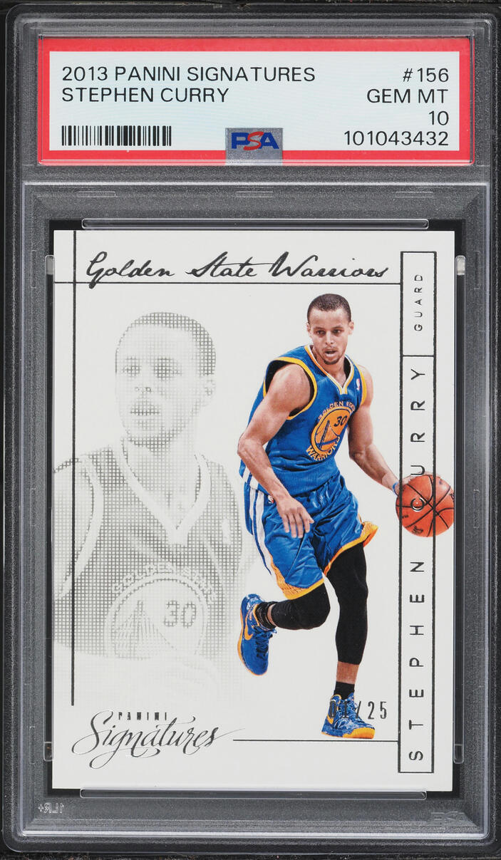 2013 Panini Signatures Stephen Curry 1/25 #156 PSA 10 GEM MINT