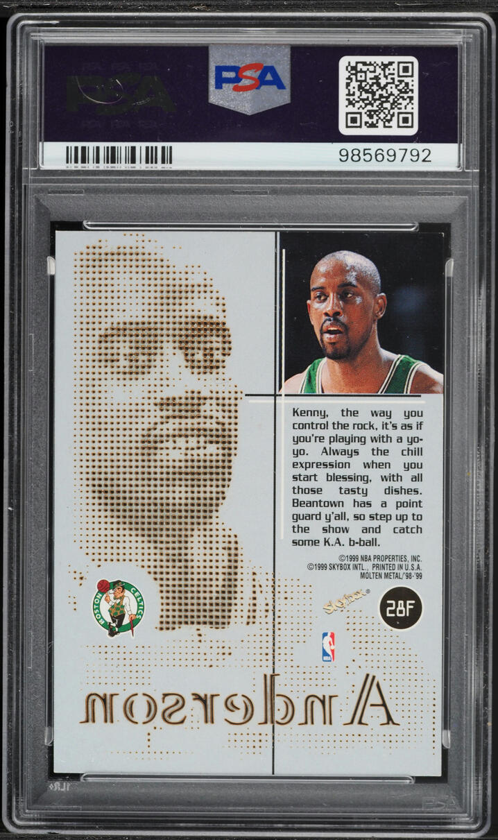 1998 Skybox Molten Metal Fusion Kenny Anderson #28F PSA 7 NRMT
