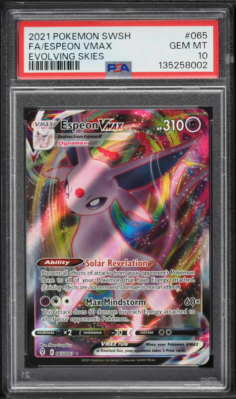 2021 Pokemon Japanese Sword & Shield Eevee Heroes Espeon VMAX #4