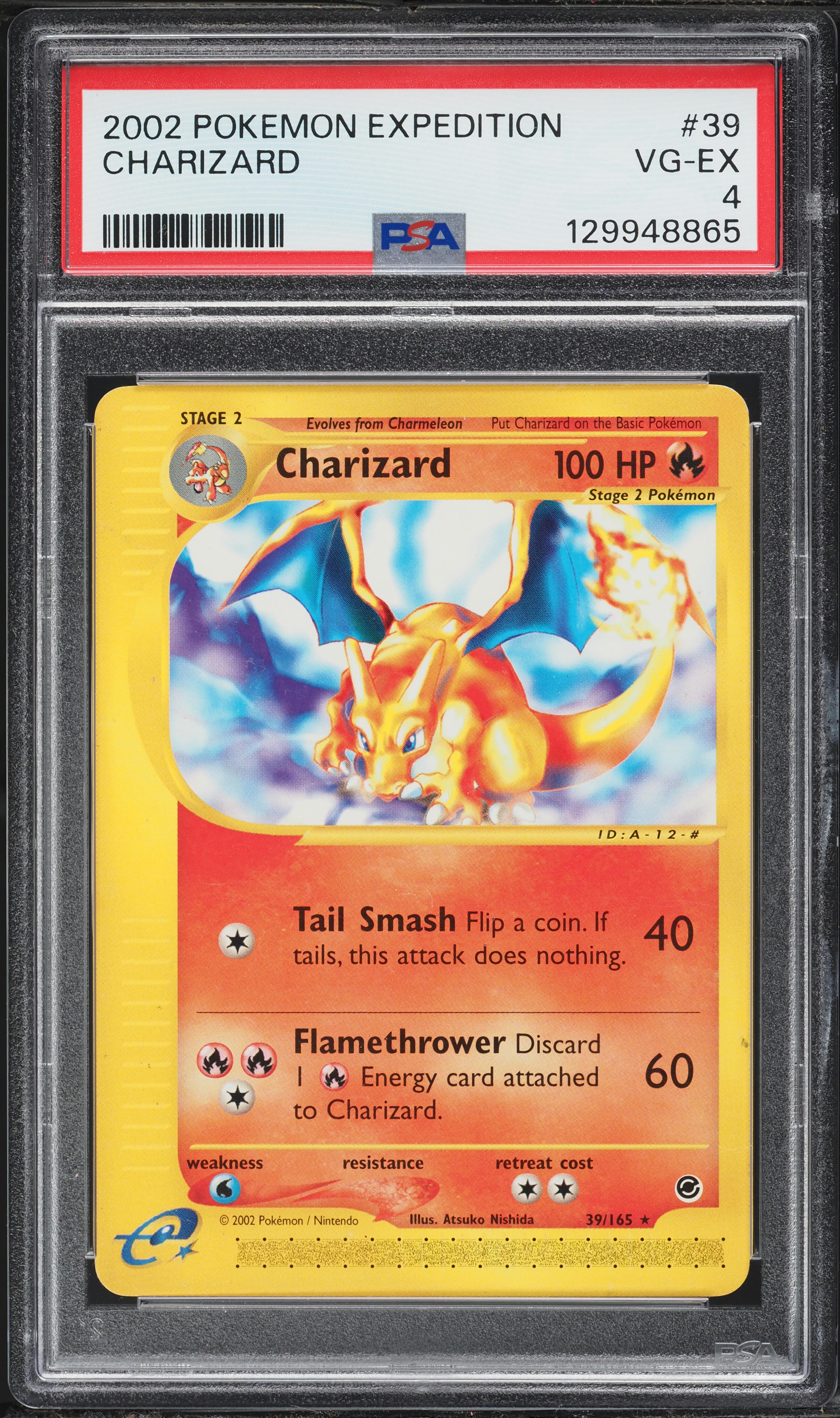 2002 Pokemon Expedition Charizard #39 PSA 4 VGEX on Fanatics Collect
