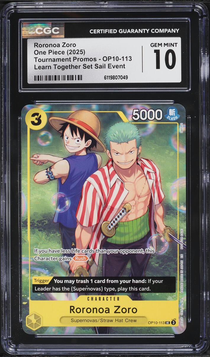 2025 One Piece Promo Learn Together Set Sail Event Roronoa Zoro
