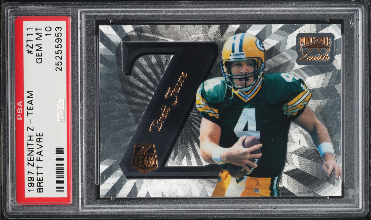 1997 Zenith Z-Team Brett Favre #ZT11 PSA 10 GEM MINT
