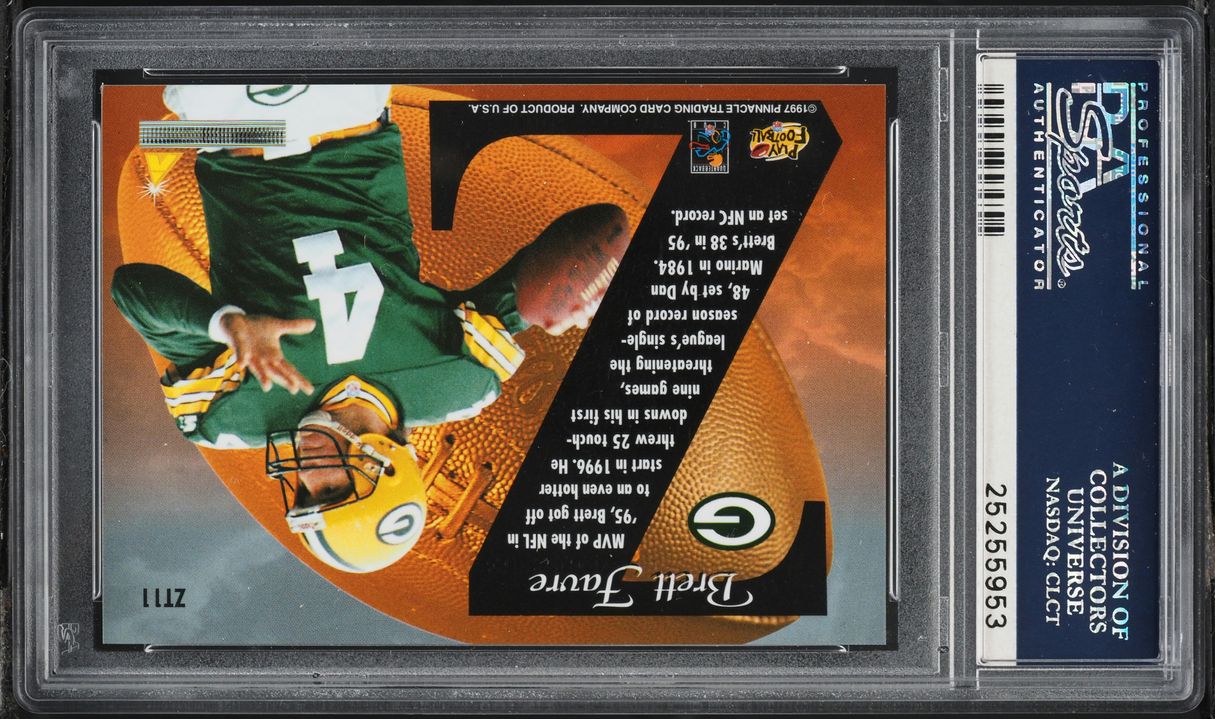 1997 Zenith Z-Team Brett Favre #ZT11 PSA 10 GEM MINT