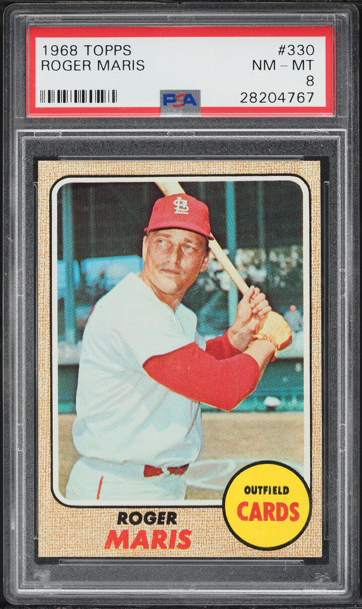 1968 Topps Roger Maris #330 PSA 8 NM-MT