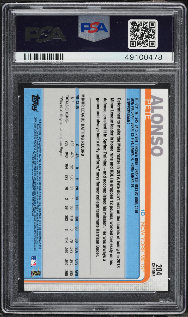 2019 Topps On-Demand Mini Blue Parallel /10 – You Pick: Alonso Or Acuna – Baseball Card
