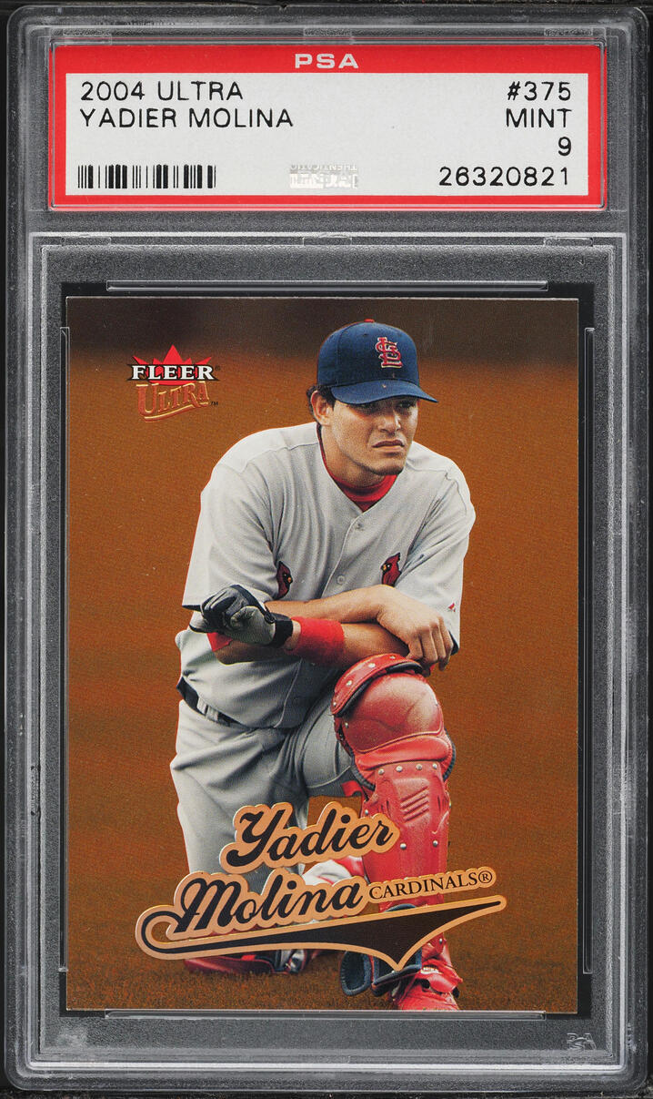 2004 Ultra Yadier Molina ROOKIE #375 PSA 9 MINT