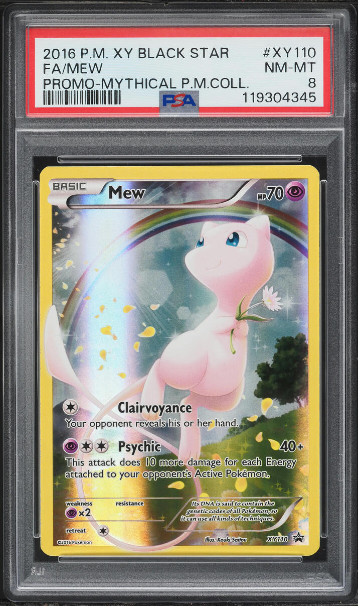 2016 Pokemon XY Promo Mythical Collection Full Art Mew #XY110 PSA