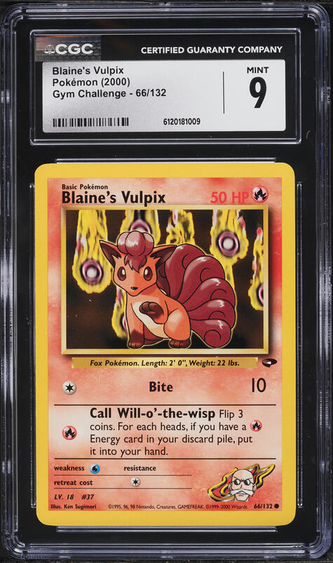 1995 vulpix pokemon card value Alolan - 53/214 Encased in a durable acrylic holder to highlight the vibrant artwork of this fan Brock's Vulpix Price & Card