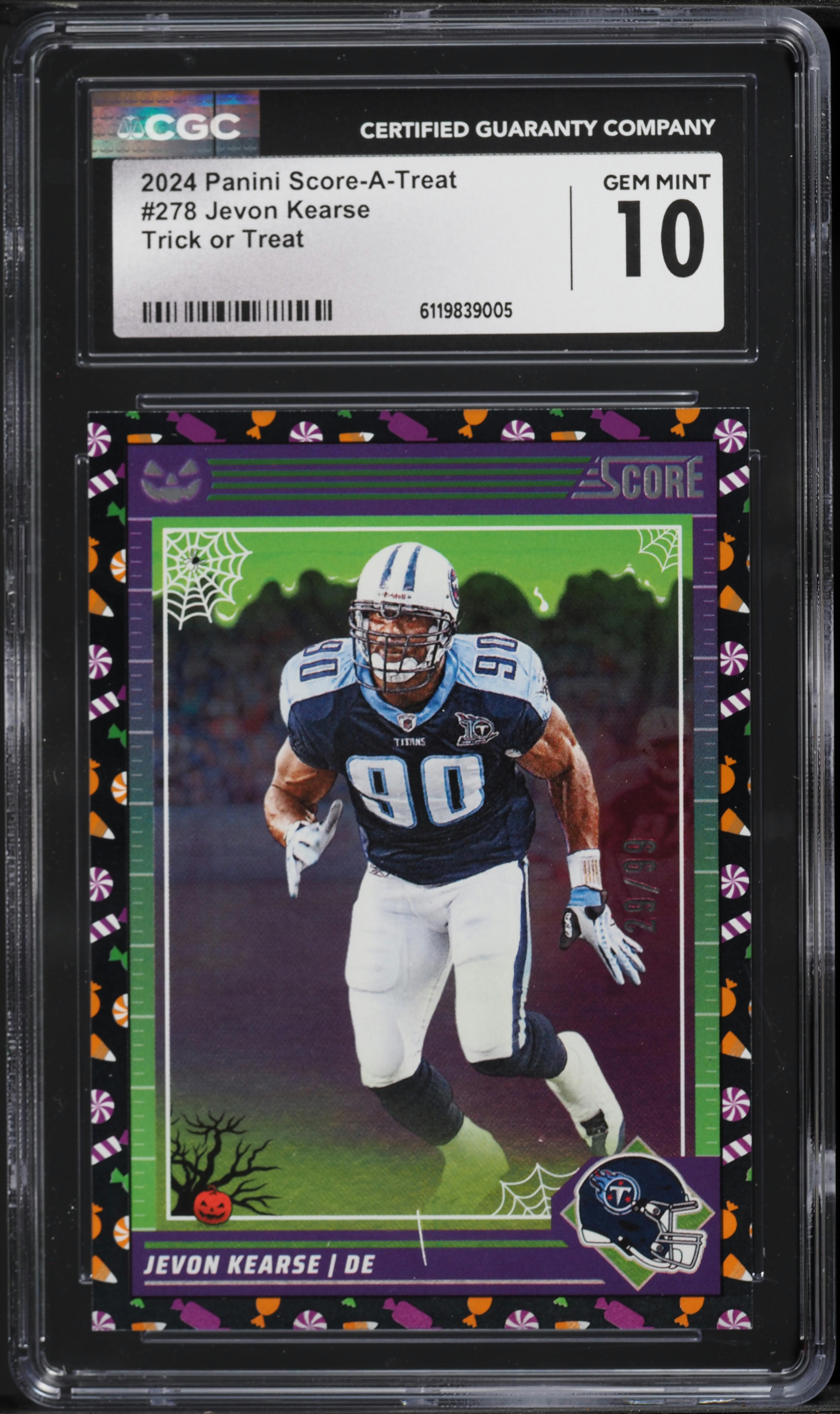 2024 Panini Score-A-Treat Trick Or Treat Jevon Kearse #278 CGC 10