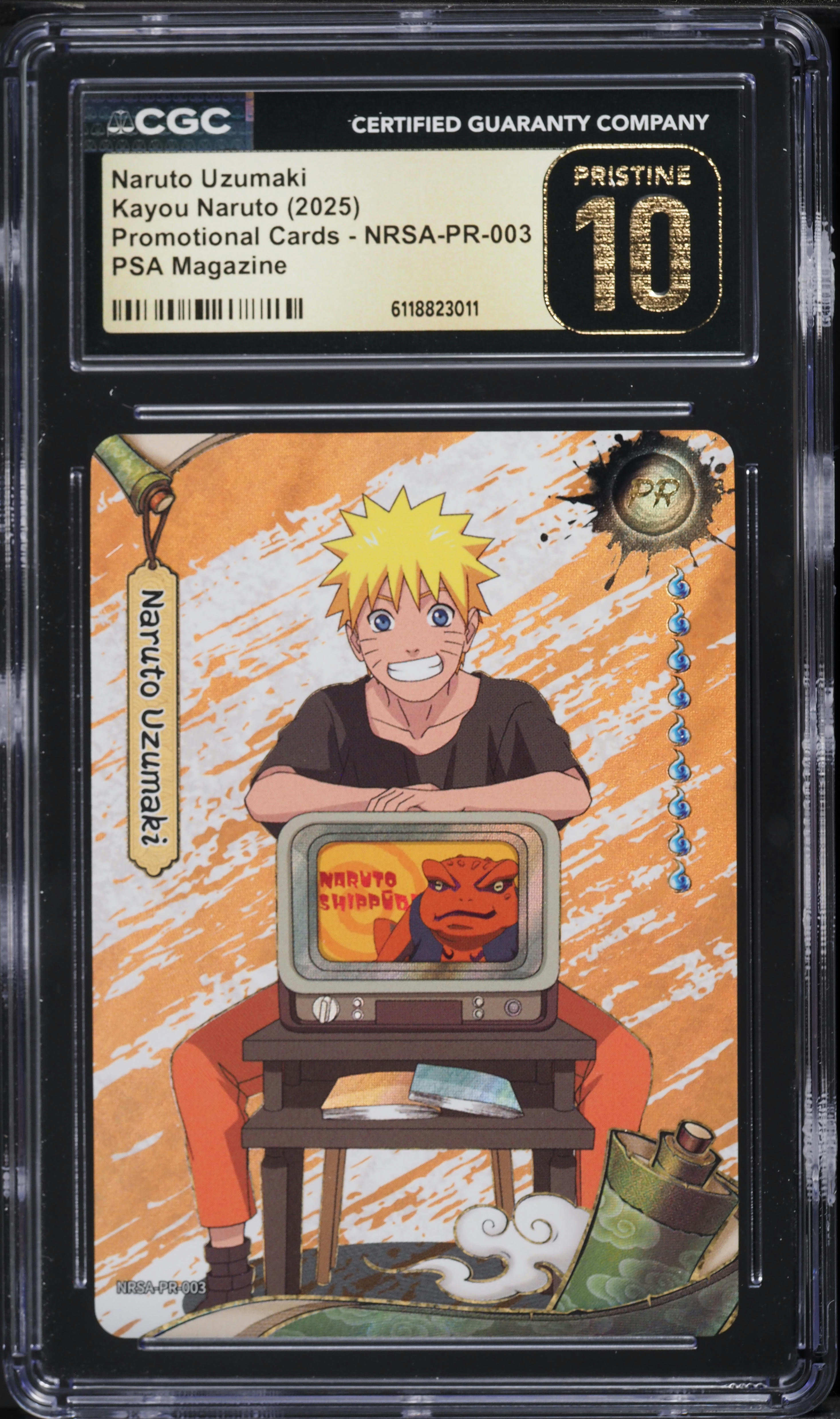2025 Kayou Naruto Promo Cards PSA Magazine Naruto Uzumaki #NRSA-PR