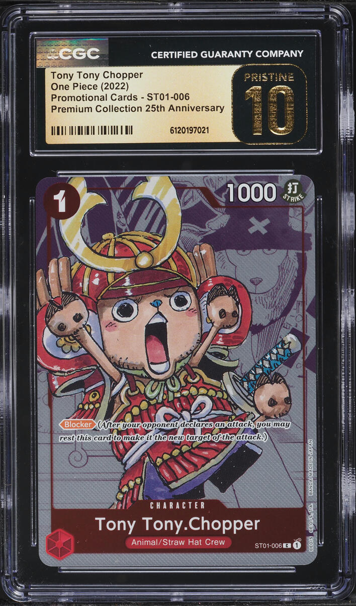 2022 One Piece Promo Premium 25th Anniversary Manga Art Tony