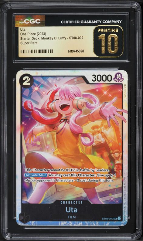 2024 One Piece Promo Premium Collection Alt Art Uta #P-031 CGC 10