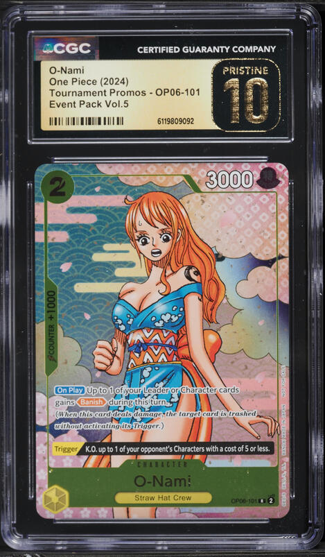 2024 One Piece Event Pack Vol.5 Alt Art O-Nami #101 PSA 10 GEM