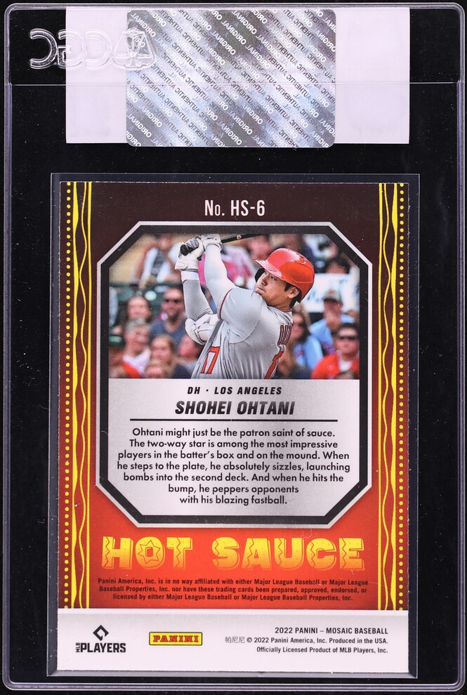2022 Panini Mosaic Hot Sauce Shohei Ohtani #HS-6 CGC AUTH