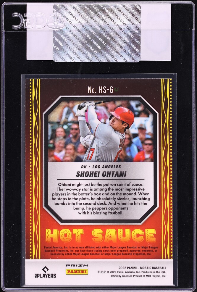 2022 Panini Mosaic Hot Sauce Shohei Ohtani #HS-6 CGC AUTH